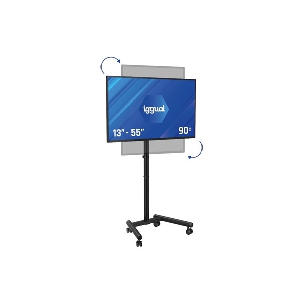 Iggual srtv55 soporte tv suelo ruedas 13"-55" 20kg